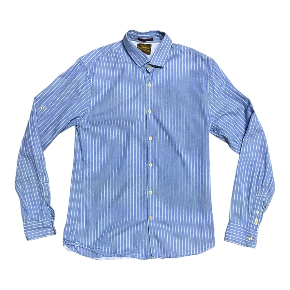 Scotch & Soda Men’s Button Down Long Sleeve Striped Shirt Size Large